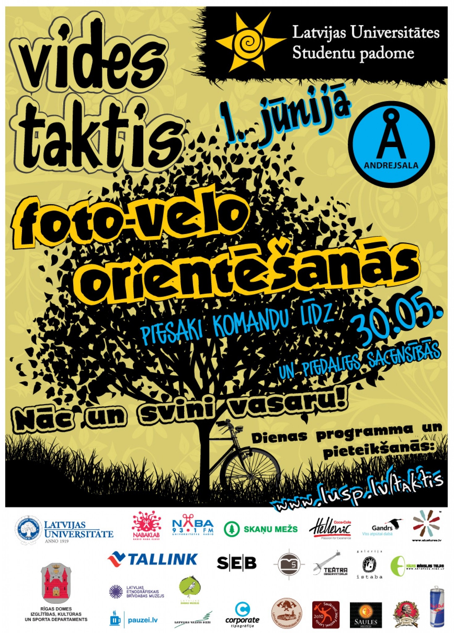 Piedalies foto-velo orientēšanās sacensībās „Vides taktis”