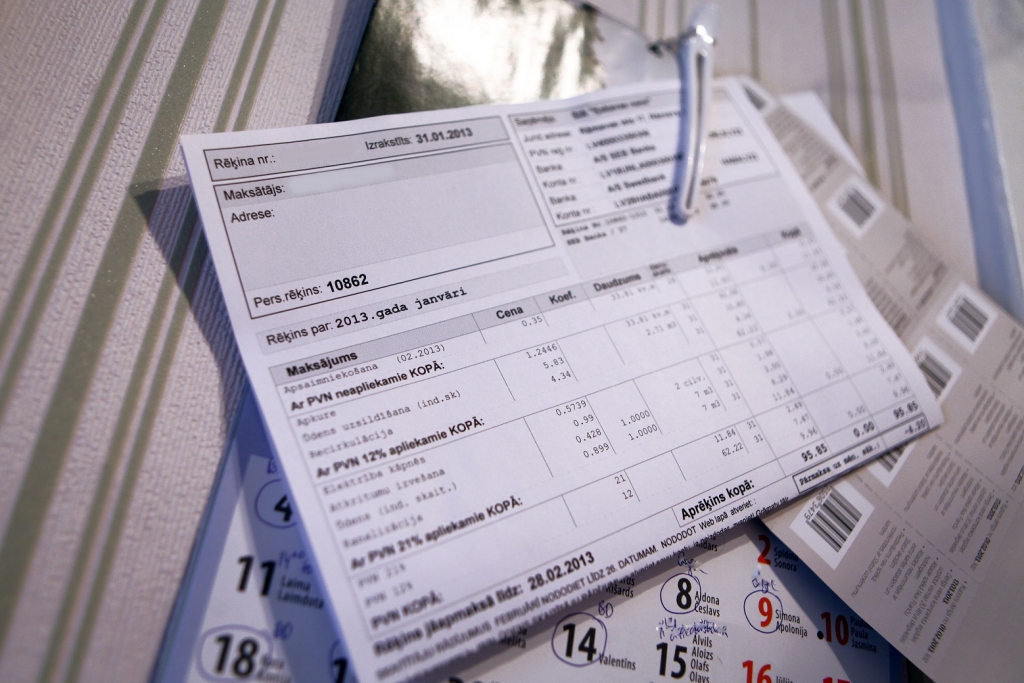 Papīra rēķina saņemšanas izmaksas no 0,29 līdz 1,21 Ls