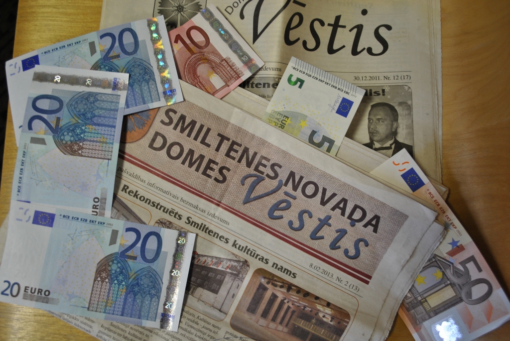 Informatīvā izdevuma "Smiltenes Novada Domes Vēstis" sagatavošana gadā pašvaldībai izmaksā ap 5600 eiro