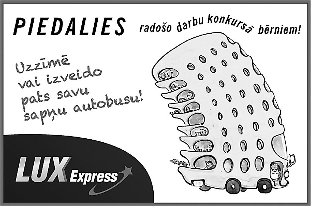 “Lux Express” aicina bērnus izsapņot savu autobusu
