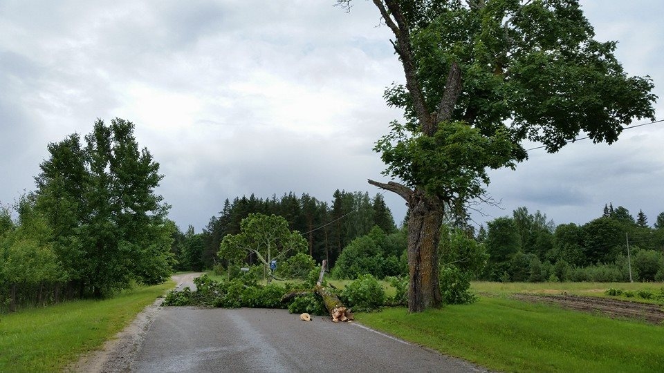 Negaisa postījumi arī Palsmanē