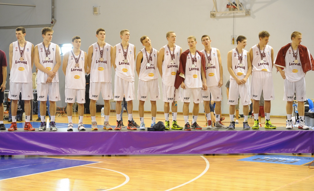 Latvijas U-16 basketbolisti kļūst par Eiropas vicečempioniem