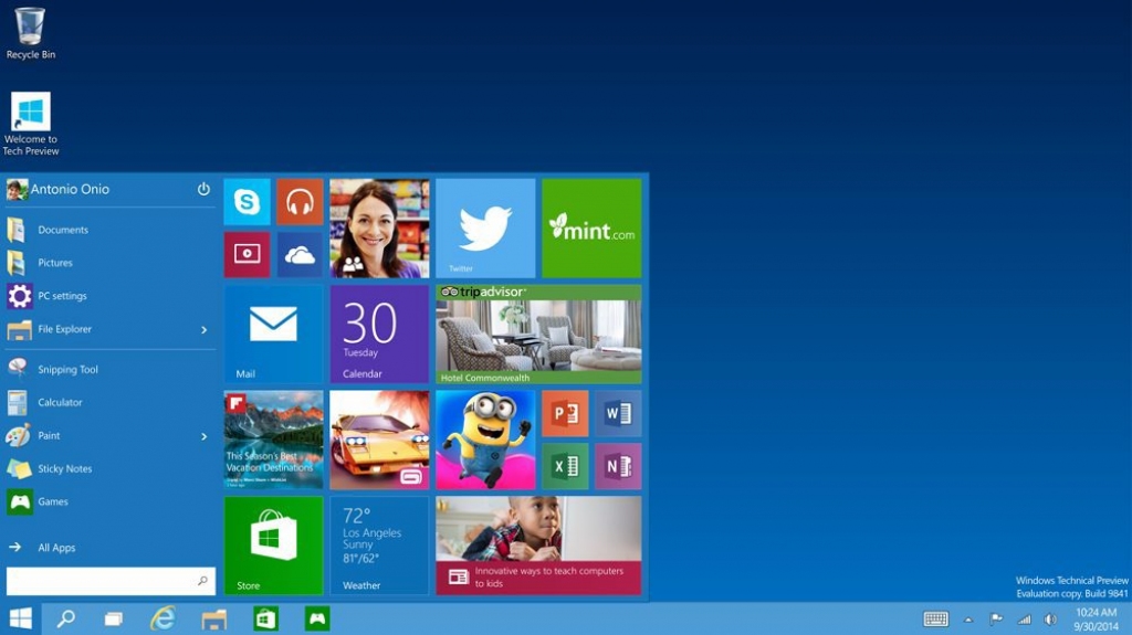 Microsoft prezentē Windows 10