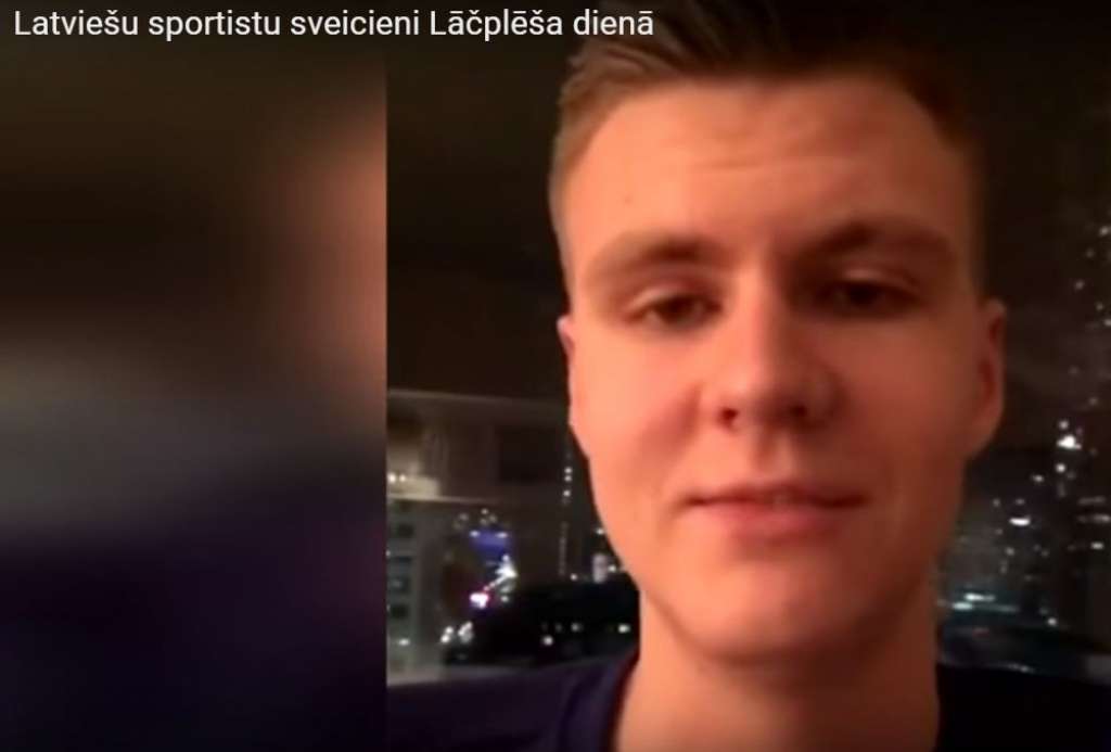 VIDEO: Porziņģa, Rastorgujeva, Nitiša un citu sportistu sveicieni Lāčplēša dienā