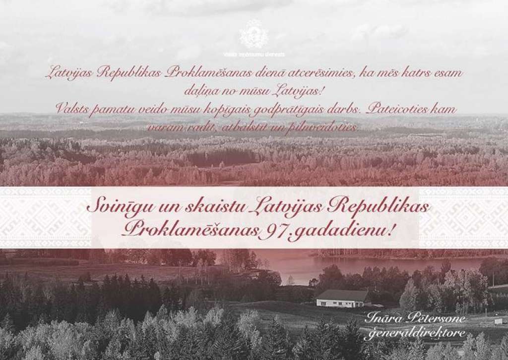 FOTO: Amatpersonu un valsts iestāžu apsveikumu kartītes svētkos