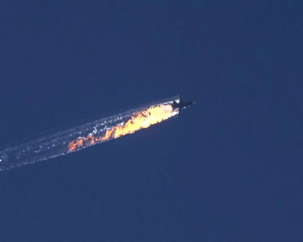 Turcija publisko audio ierakstu ar brīdinājumiem notriektā Su-24 apkalpei