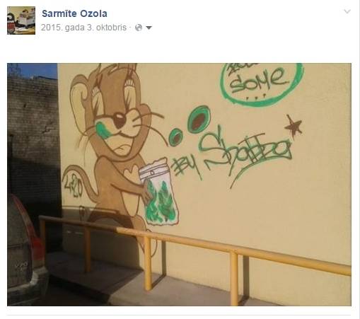 Smiltenē "reklāma", kuru neviens nepamana