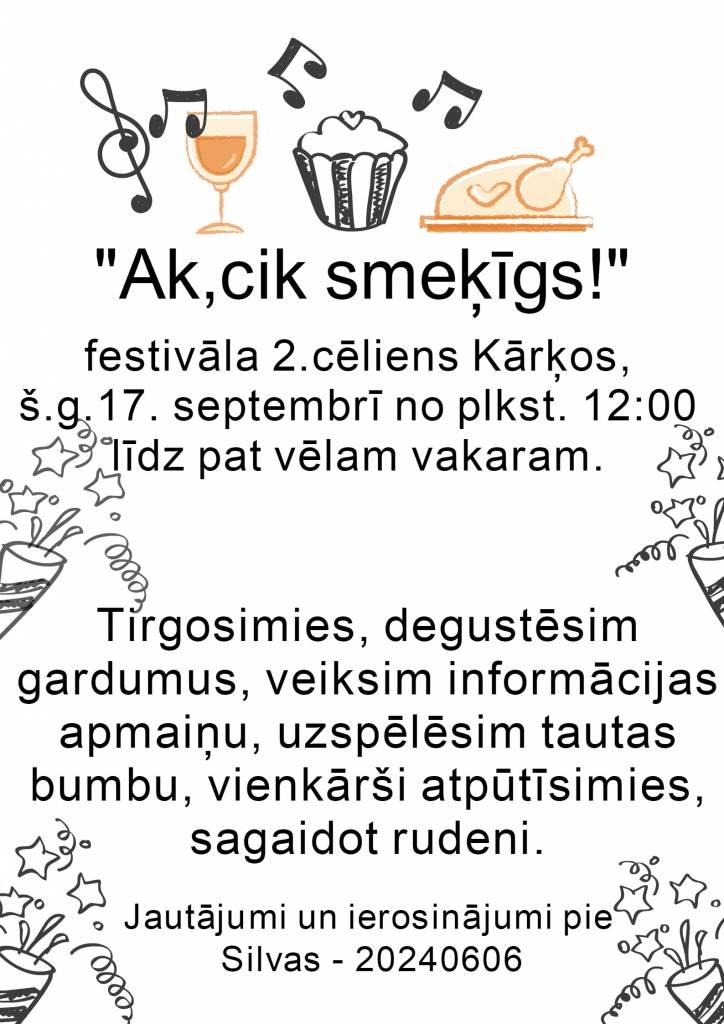 Kārķi aicina uz Festivālu