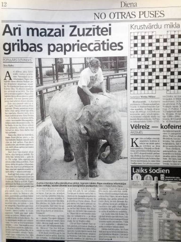 Vēsture Dienā: Atvadas no Zuzes