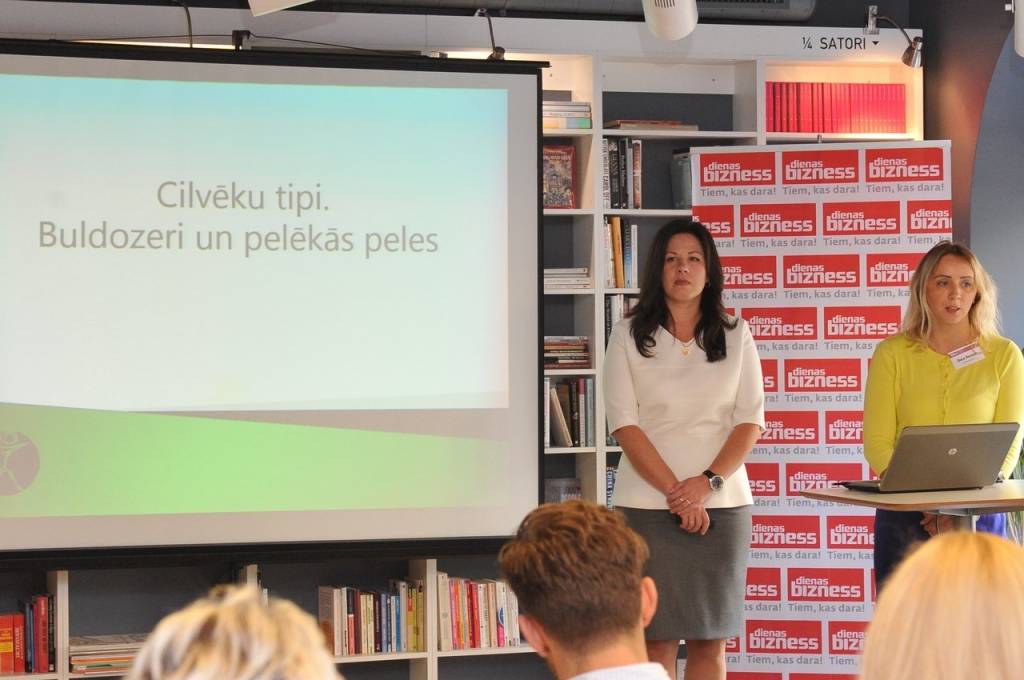 FOTO: DB Akadēmijas «Cilvēku tipi. Buldozeri un pelēkās peles» norise