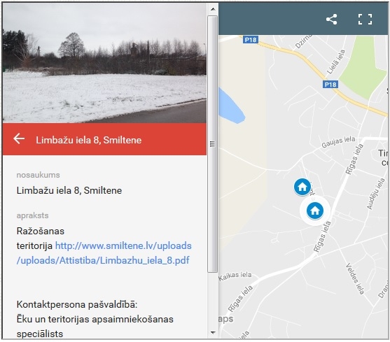Publicēta Smiltenes novada investīciju objektu karte