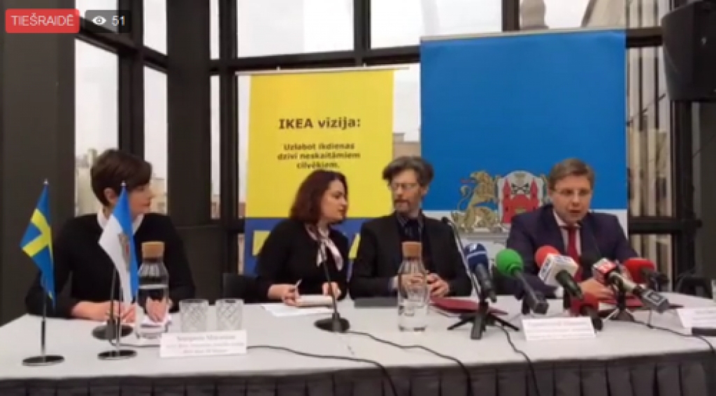 Tiešraide: Ikea atklāj savus plānus Latvijā