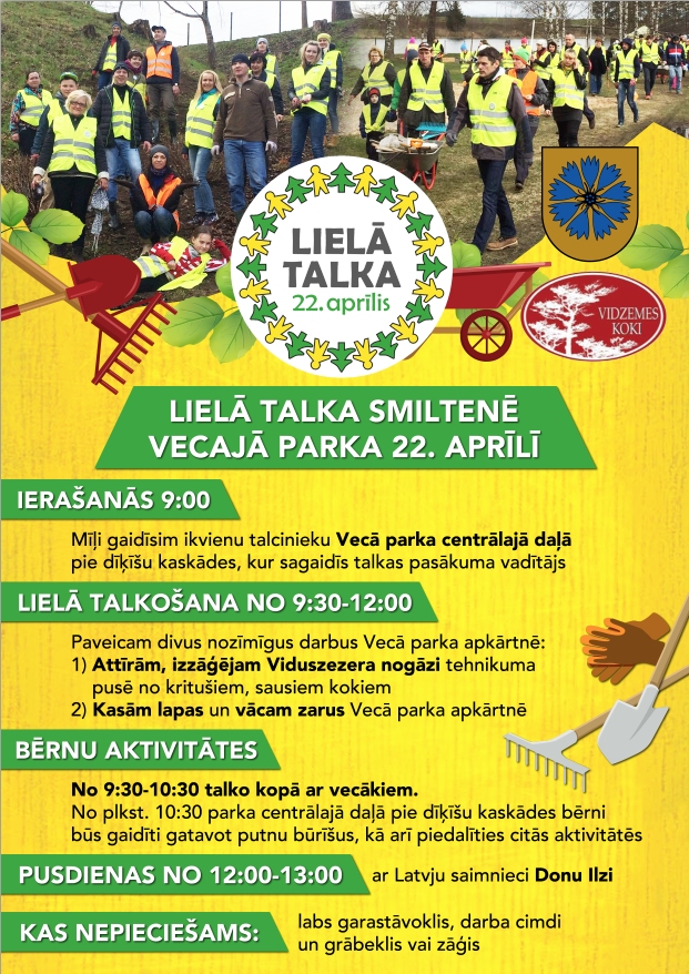 Lielā Talka 2017 - nāc un sakopsim Smiltenes novadu!
