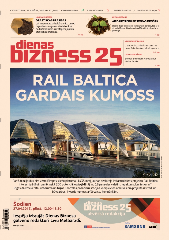 Ārvalstu piegādātāji vētī Rail Baltica iespējas