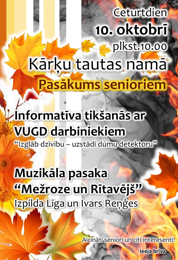 PĀRCELTS! Senioru tikšanās ar VUGD darbiniekiem