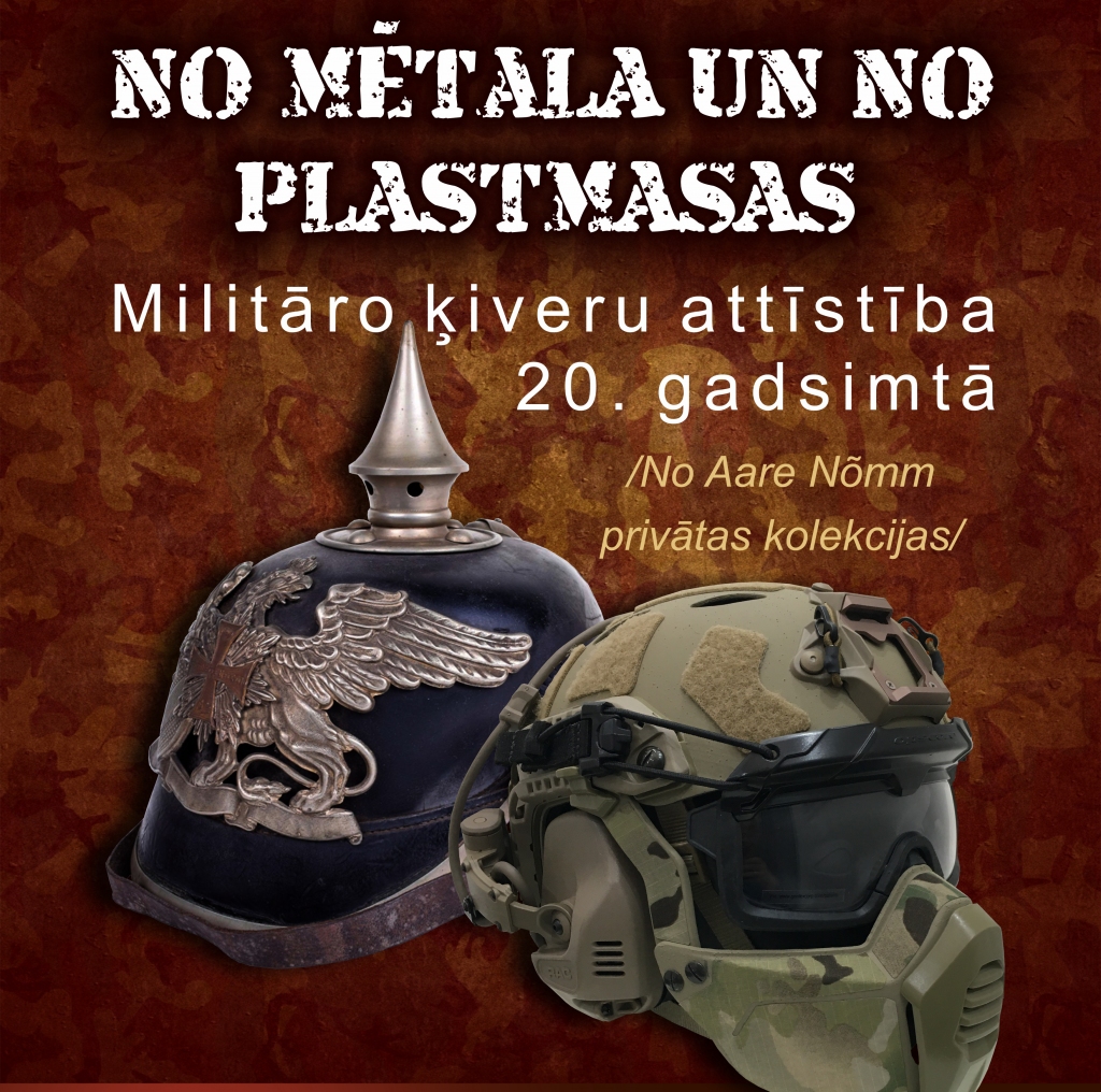 Valgas Muzejā apskatāma militāro ķiveru izstāde