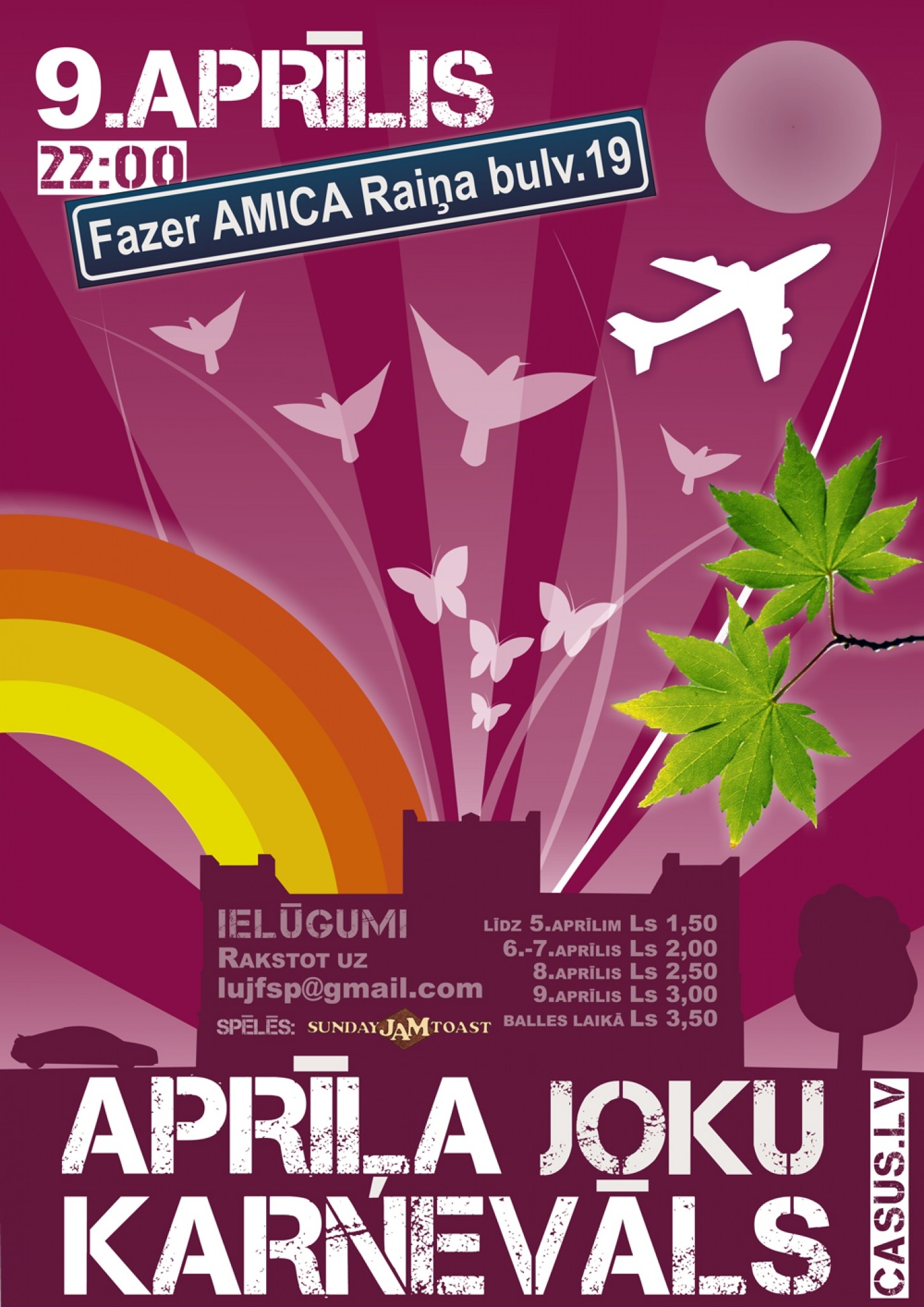 Juristi iekrāso pavasari Aprīļa joku karnevālā 