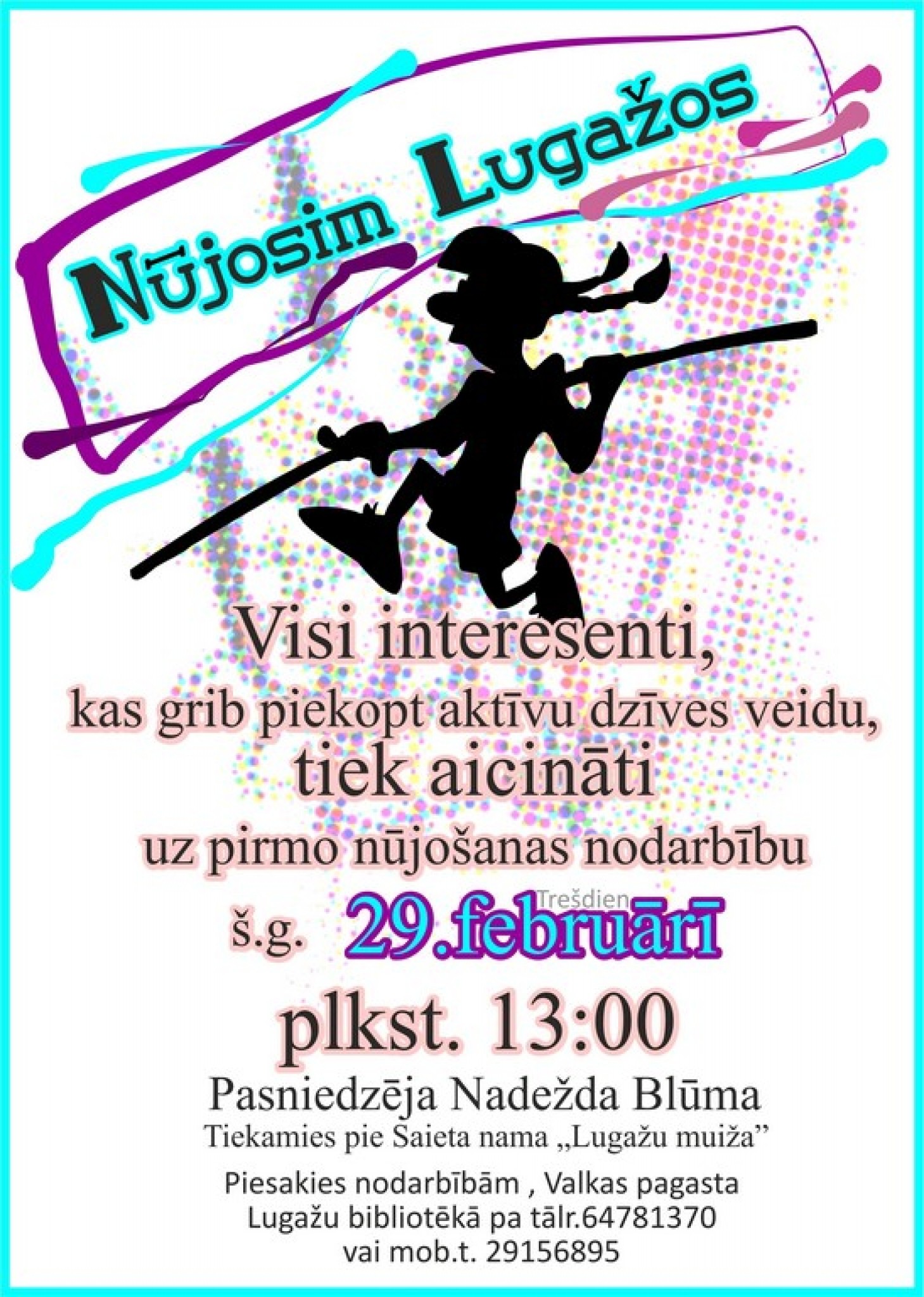 Pirmā nūjošanas nodarbība Lugažos