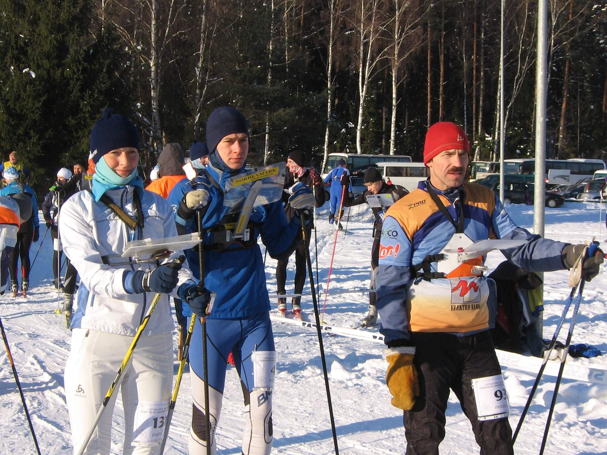 Orientieristiem aukstums nav šķērslis