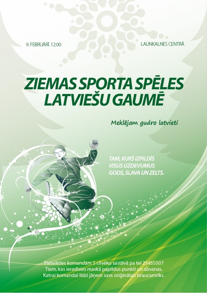 Launkalnē sestdien - ziemas sporta spēles 