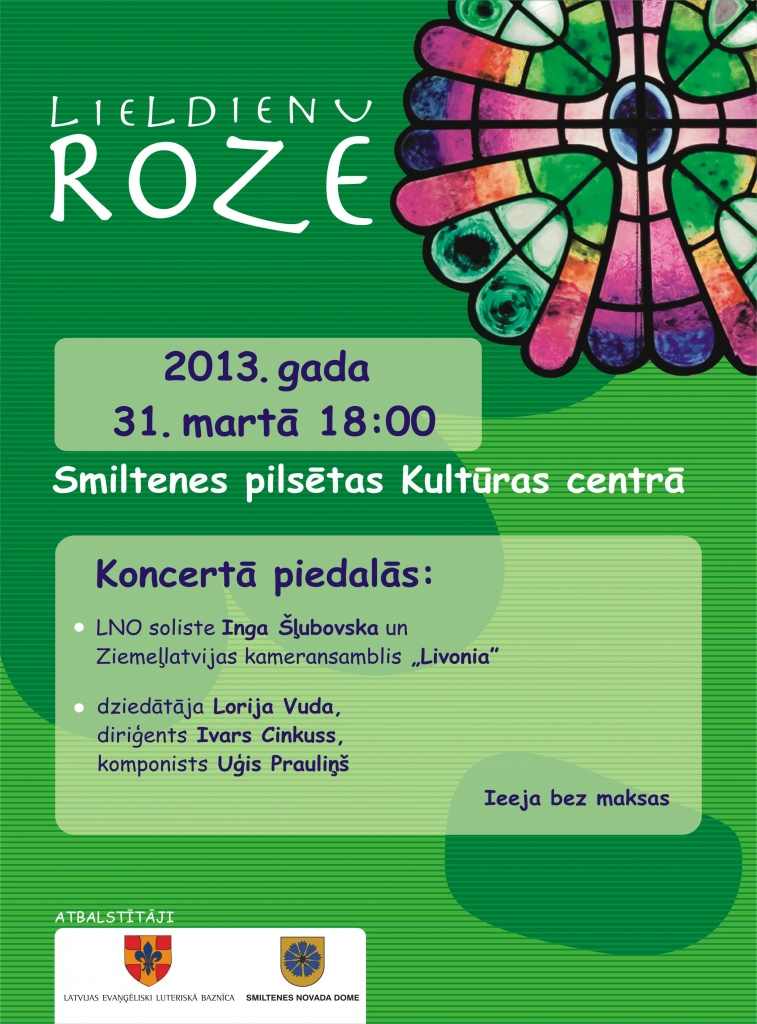 Smiltenē notiks koncerts „Lieldienu Roze”