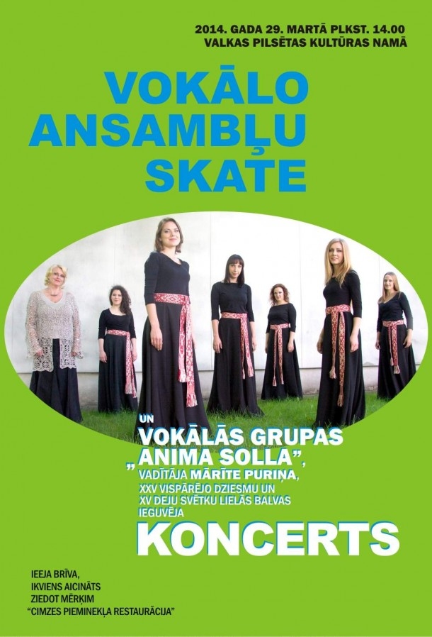  Vokālo ansambļu skate