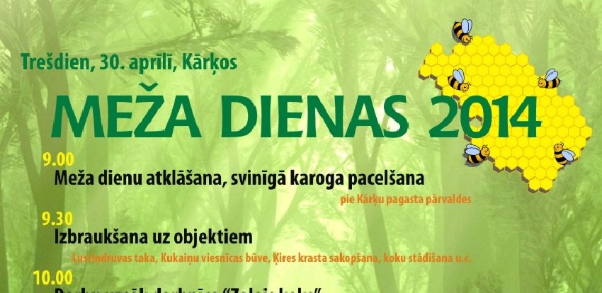 Meža dienās Kārķos talkos ministri un augstas valsts amatpersonas
