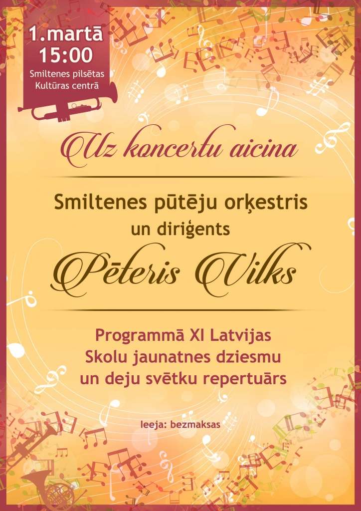 Smiltenes pūtēju orķestra koncerts