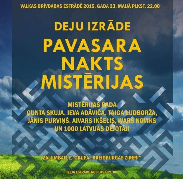 Deju izrāde „Pavasara nakts mistērijas”