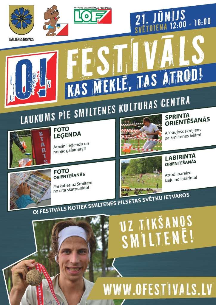 Smiltenē svētku laikā notiks orientēšanās festivāls