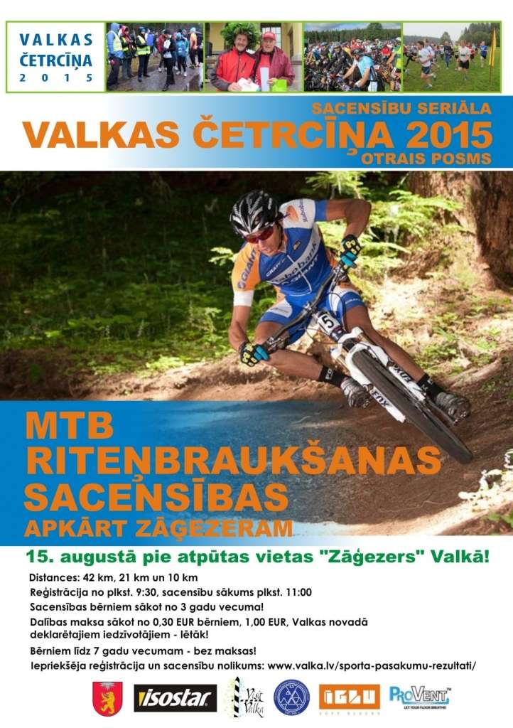 “Valkas četrcīņa - 2015” posms MTB riteņbraukšanā jau šīs nedēļas nogalē.