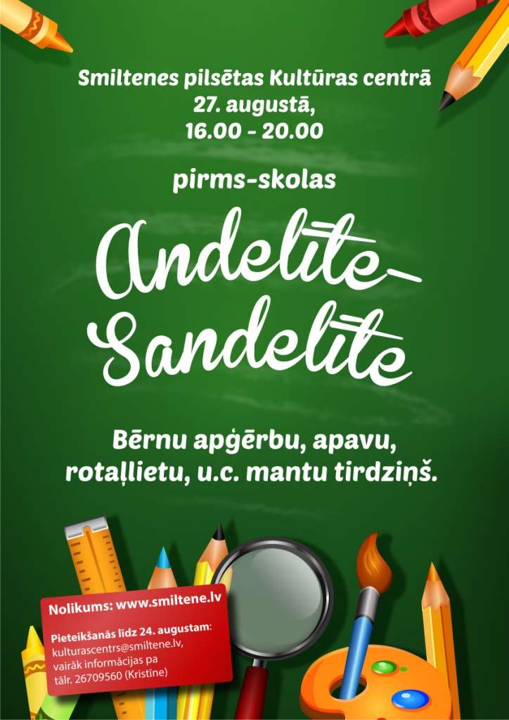 Piesakies pirmsskolas tirdziņam Andelīte- Sandelīte