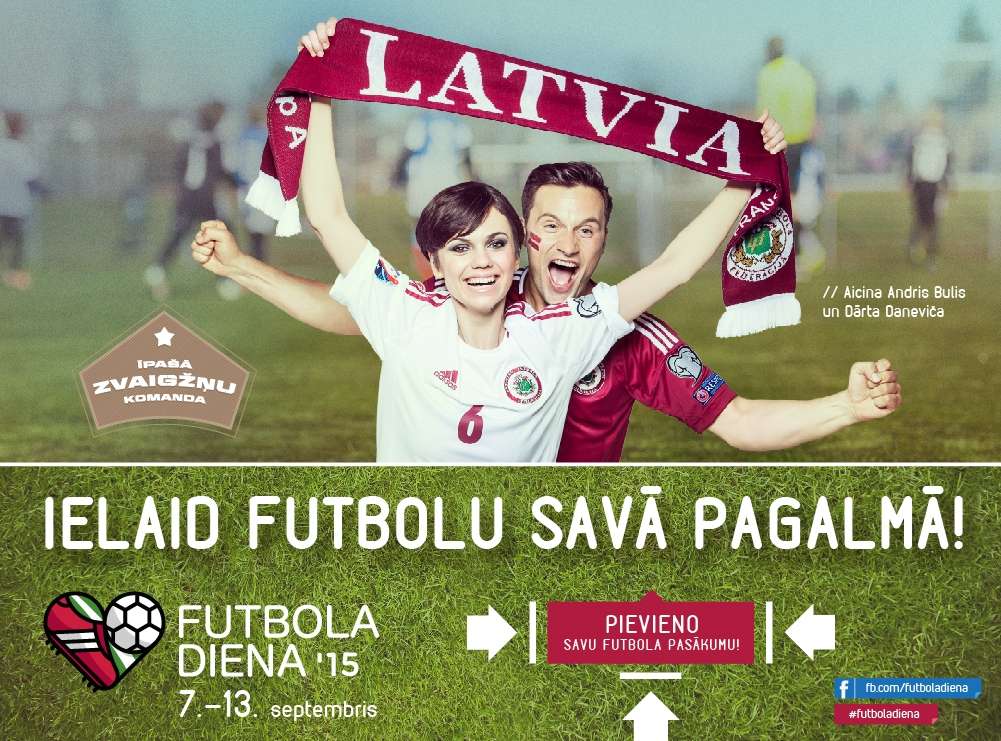 Turpinās Futbola dienas 2015 pasākumu pieteikšana