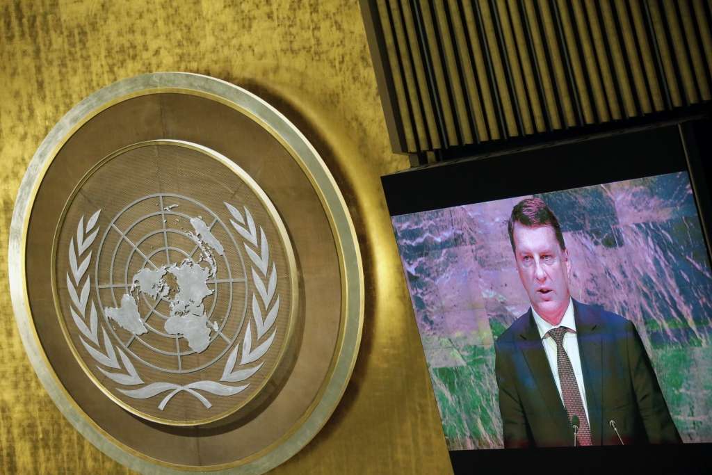 VIDEO: Vējonis ANO samitā slavē Latvijas pieredzi dzimumu līdztiesības nodrošināšanā