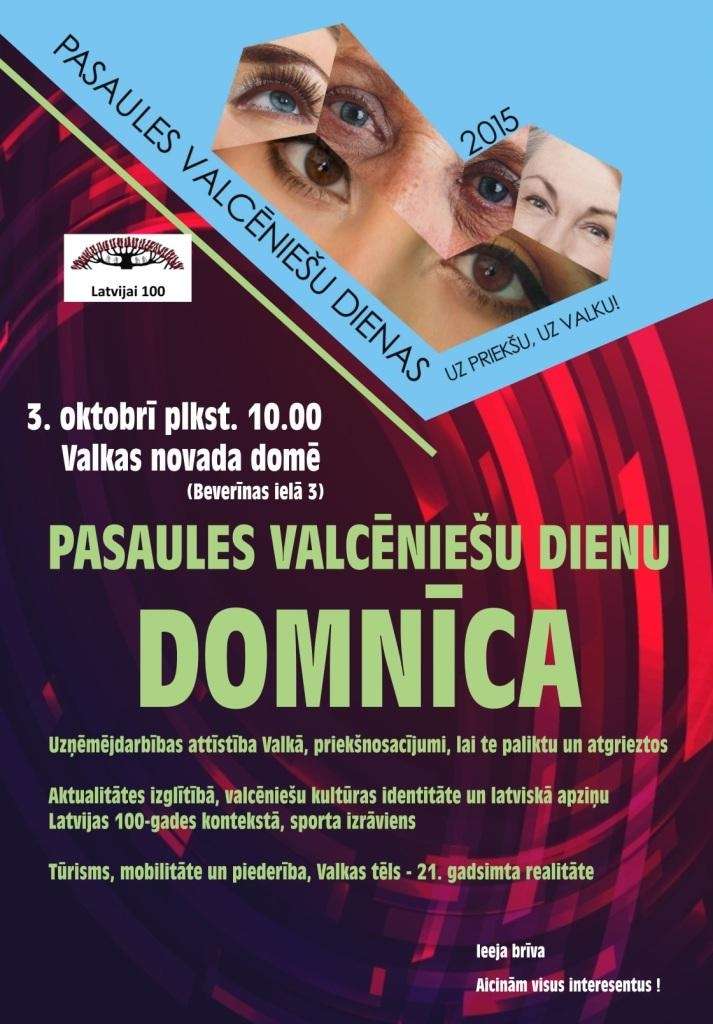 Pasaules valcēniešu dienu domnīcā diskutēs par novadam svarīgām tēmām