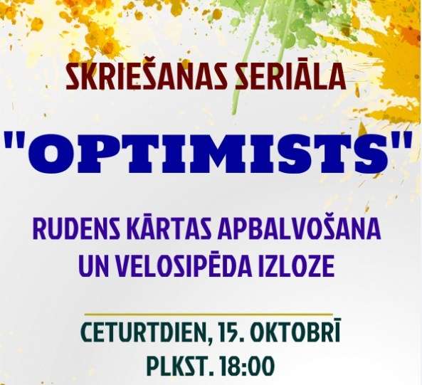 Skriešanas seriāls “Optimists” tuvojas izskaņai