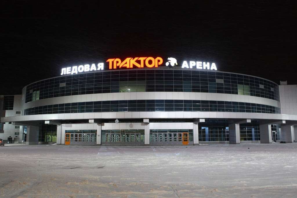 Aizdegusies Traktor arēna Čeļabinskā, kur šovakar jāspēlē Rīgas Dinamo