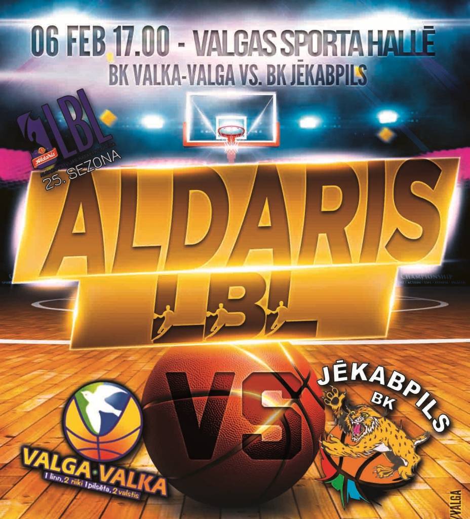 Basketbola klubs "Valka/Valga" pie sevis mājās uzņems BK Jēkabpils