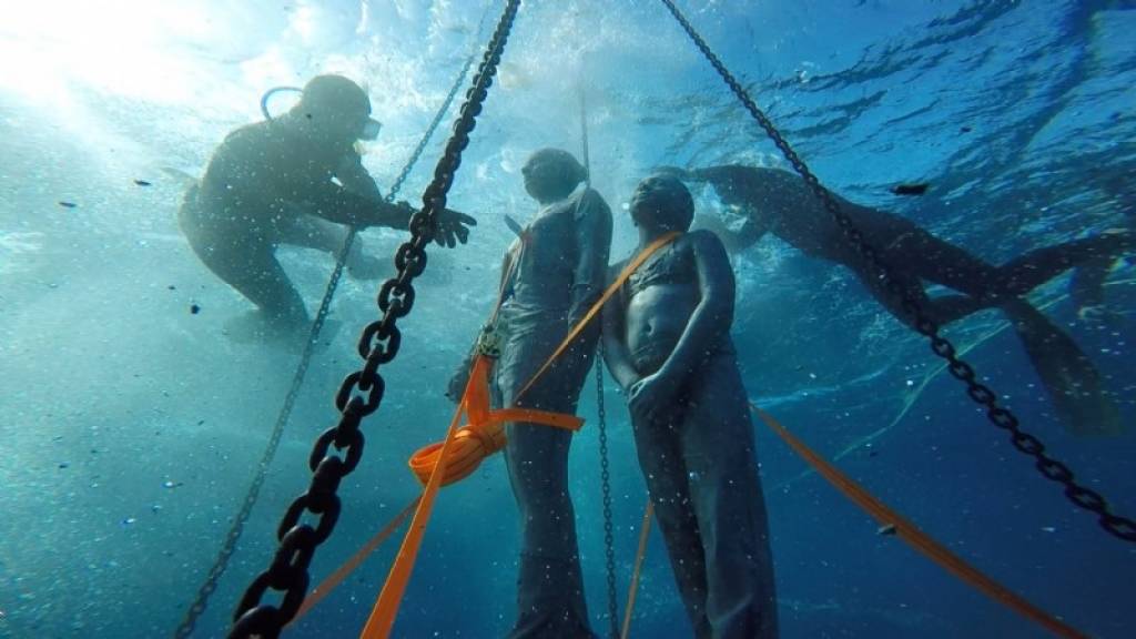 FOTO, VIDEO: tiek veidots Eiropā pirmais zemūdens muzejs