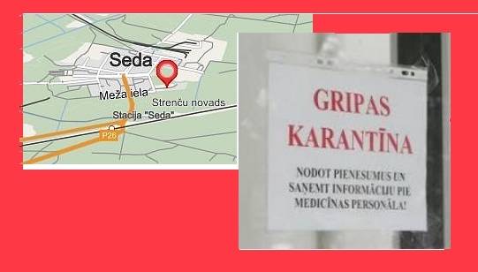 Sedas pansionātā - gripas karantīna