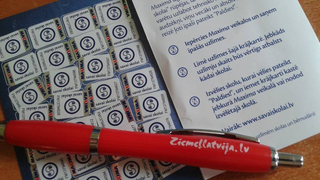 Līdz 14.februārim nodod sakrātās uzlīmes un palīdzi savai vai sava bērna skolai 