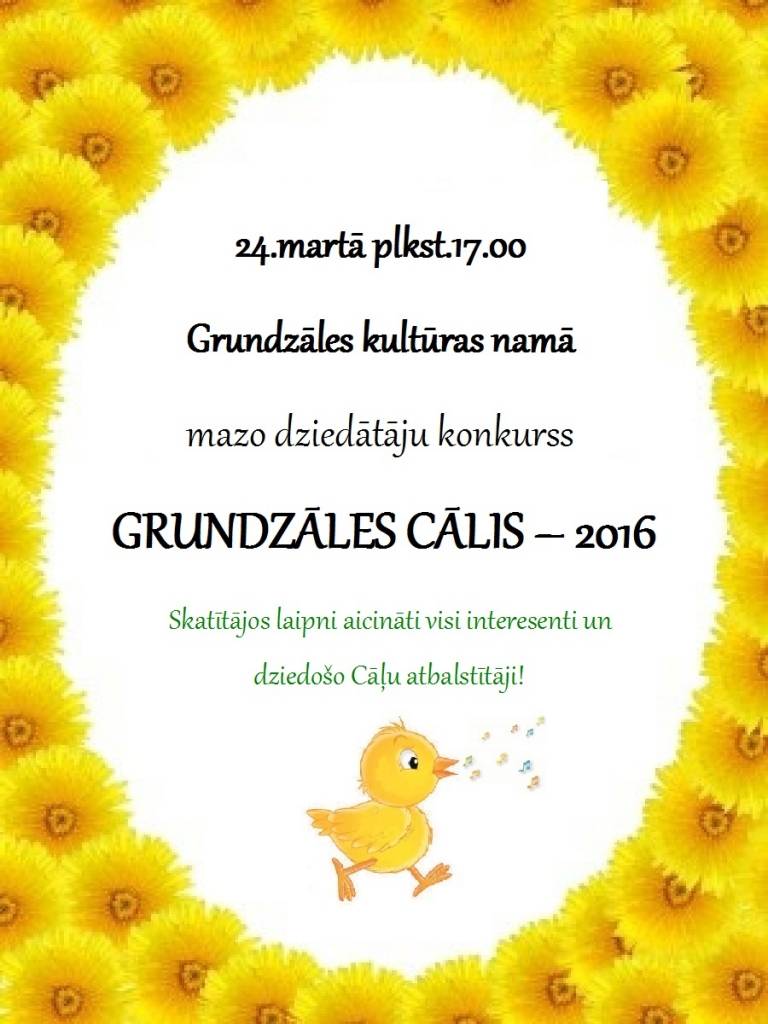 "Grundzāles Cālis - 2016".