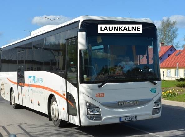 Veiktas izmaiņas autobusu maršrutā uz Launkalni