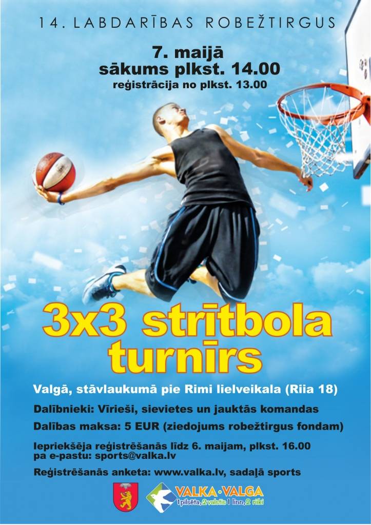 Notiks Robežtirgus 3x3 strītbola turnīrs