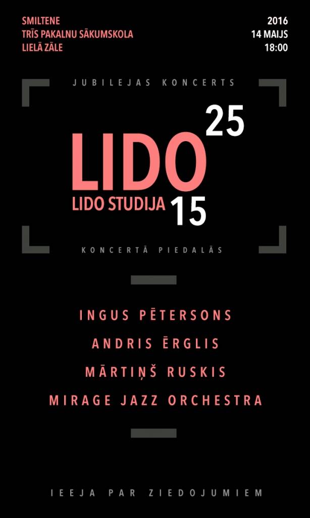 "LIDO"  - 25 un  "LIDO studija" - 15