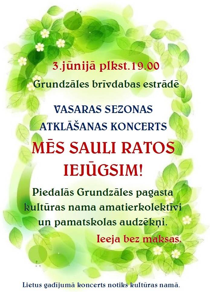 Mēs sauli ratos iejūgsim