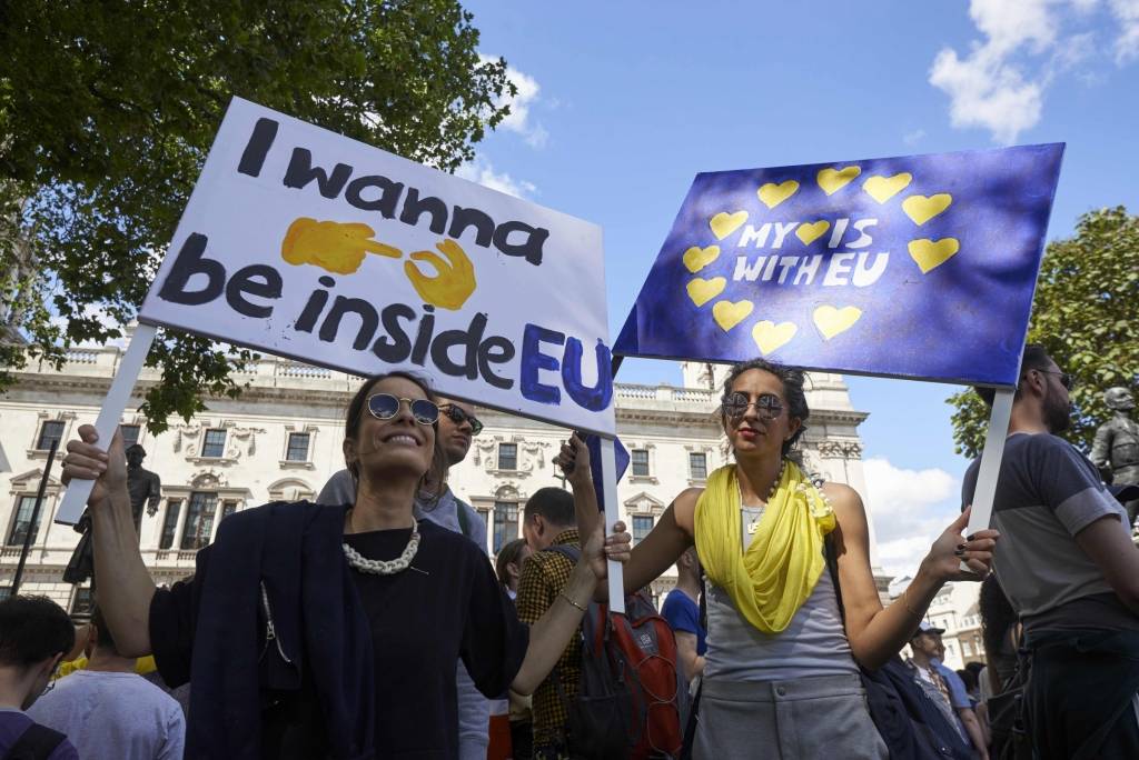 FOTO: Gājiens Eiropai Londonā pret Brexit