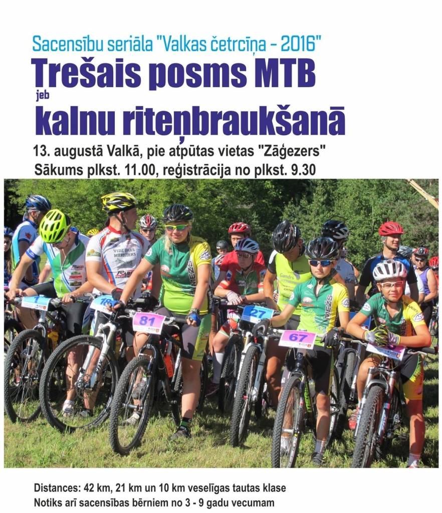 Notiks trešais posms MTB jeb kalnu riteņbraukšanā