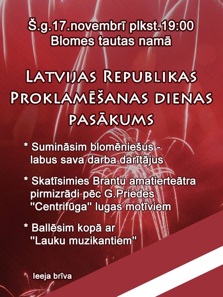 Latvijas Republikas proklamēšanas dienas pasākums