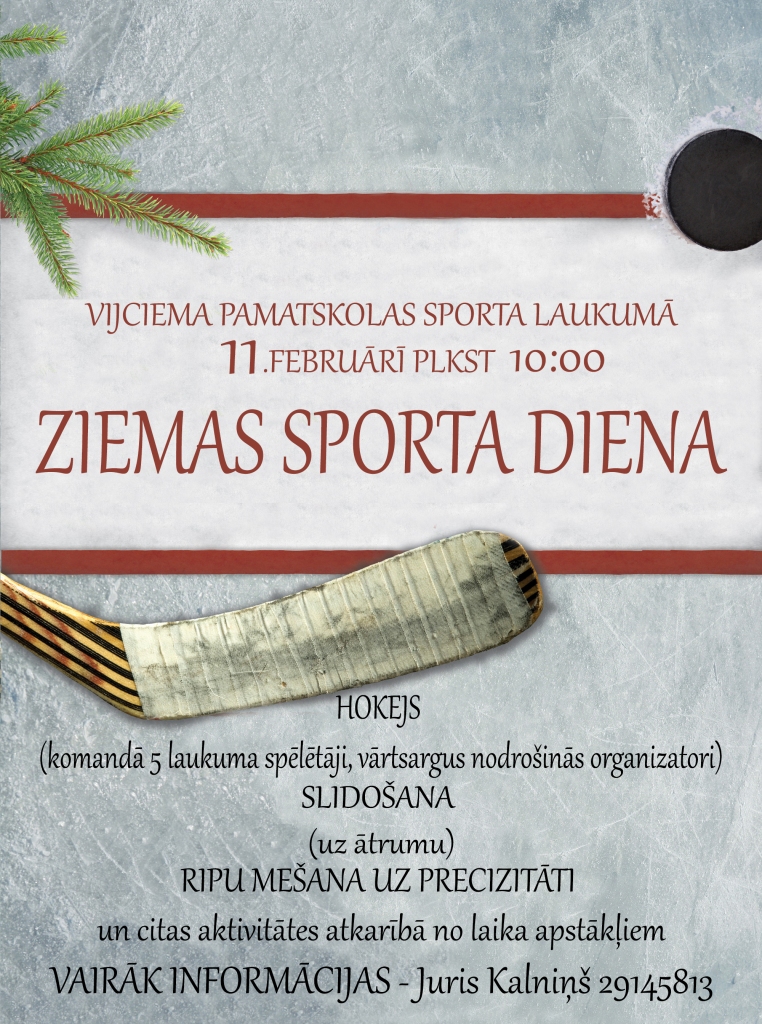 Vijciemā notiks Ziemas sporta diena!